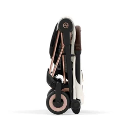 Kids Cybex Strollers|Strollers & Trailers>Coya Stroller - Rose Gold Frame with Off-White Seat