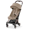 Kids Cybex Coya Stroller - Rose Gold Frame with Sepia Beige Seat