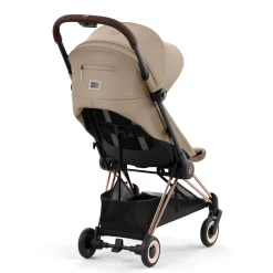 Kids Cybex Coya Stroller - Rose Gold Frame with Sepia Beige Seat