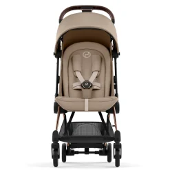 Kids Cybex Coya Stroller - Rose Gold Frame with Sepia Beige Seat