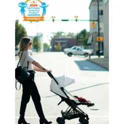 Kids Cybex Coya Stroller - Rose Gold Frame with Sepia Beige Seat