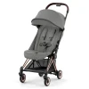 Kids Cybex Strollers|Strollers & Trailers>Coya Stroller - Rose Gold Frame with Mirage Grey Seat