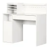 South Shore Desk>Craft Table with Hutch - Crea Pure White