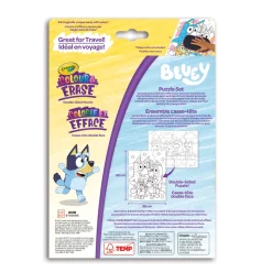 Kids Crayola Colour & Erase Reusable Puzzle Set, Bluey