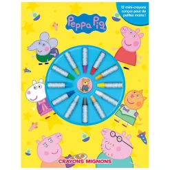 Kids Prologue Diy & Activities>Crayons Mignons Peppa Pig