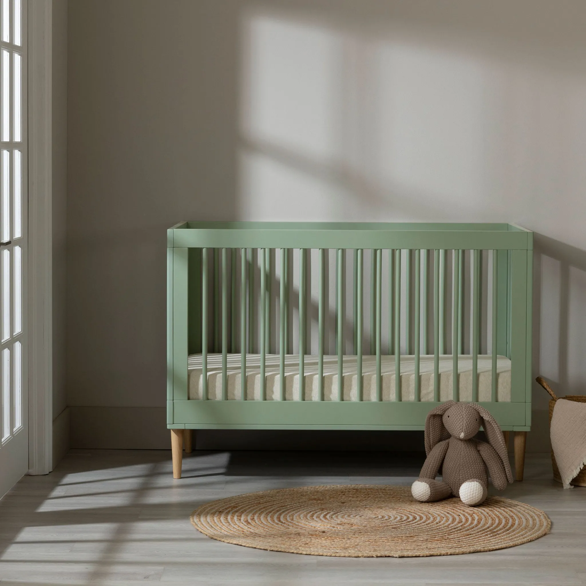 South Shore Crib 3-1 Sage Cotton Candy