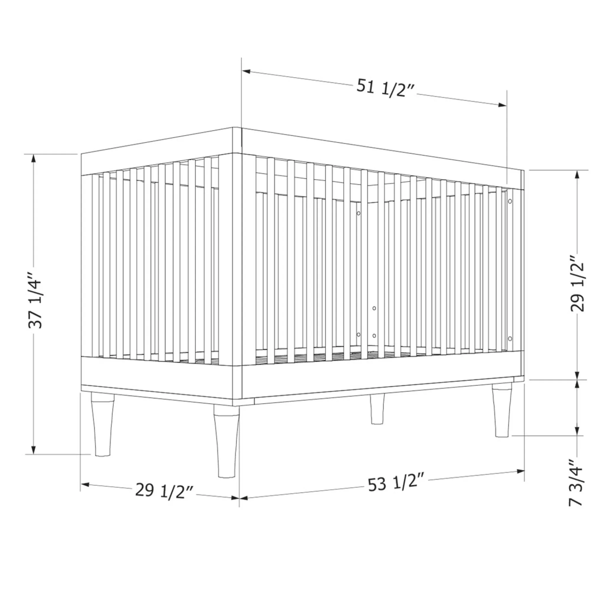 South Shore Cribs & Mattresses|Cribs & Mattresses>Crib 3-1 White Cotton Candy