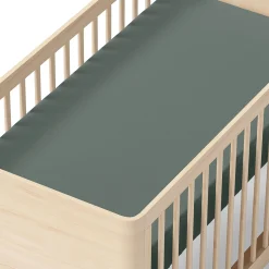Kids Coccoli Sheets|Bedding>Crib Fitted Sheet - Green forest