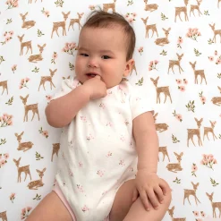 Kids Living Textiles Crib Fitted Sheet - Sophia Garden