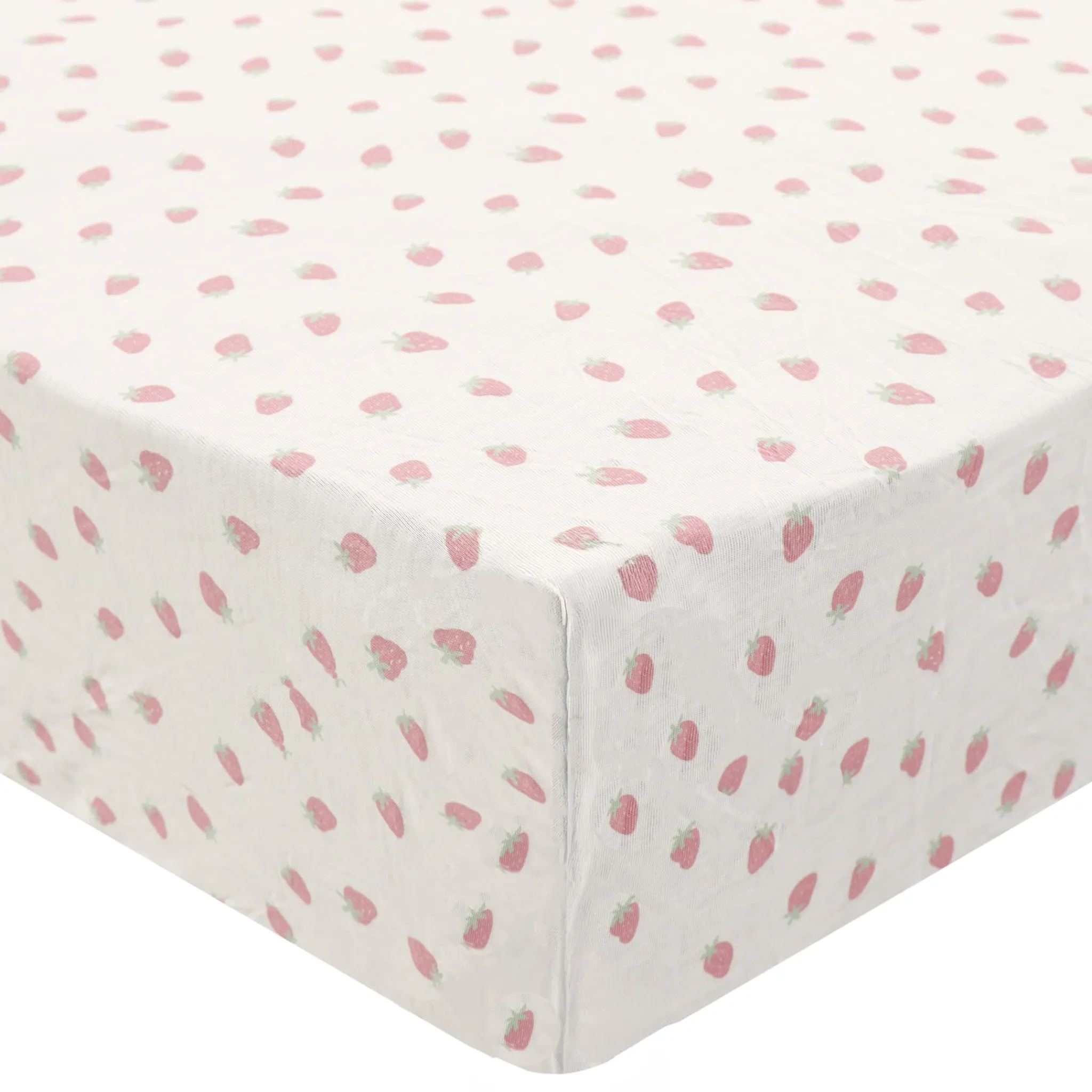 Kids Coccoli Crib Fitted Sheet - Strawberries