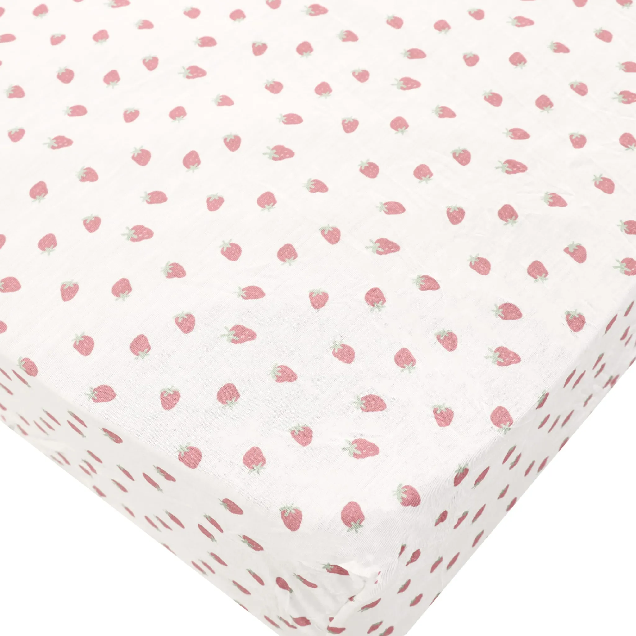 Kids Coccoli Crib Fitted Sheet - Strawberries