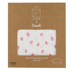 Kids Coccoli Crib Fitted Sheet - Strawberries