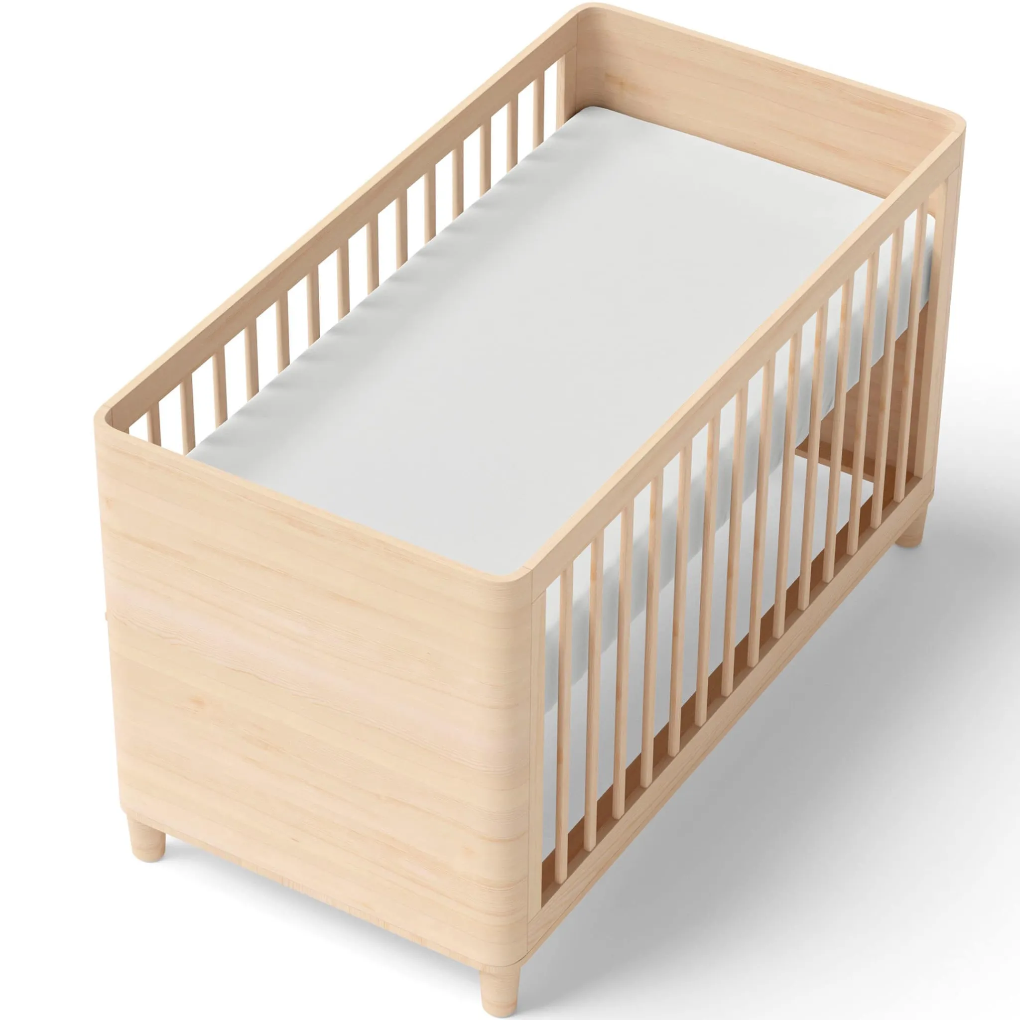 Kids Coccoli Crib Fitted Sheet - White Ivory