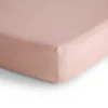Kids Mushie Crib Fitted Sheet Muslin - Blush