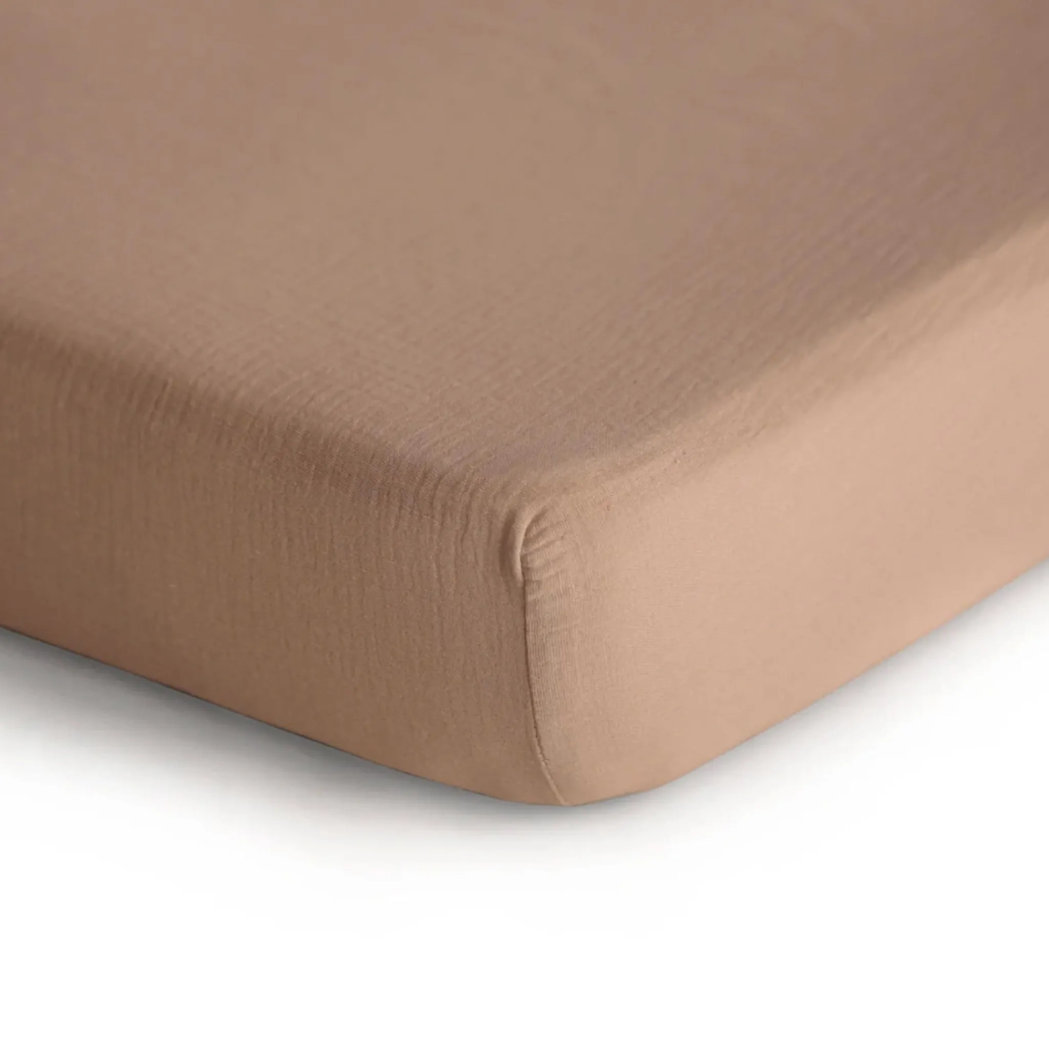 Kids Mushie Crib Fitted Sheet Muslin - Natural