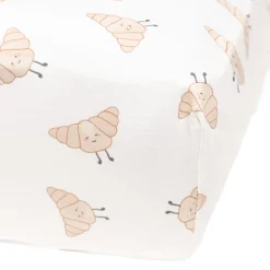 Kids Perlimpinpin Sheets|Bedding>Crib Fitted Sheet-croissants