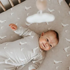 Kids Günamüna Crib Sheet - Goose