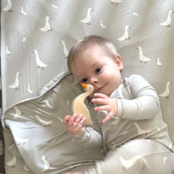 Kids Günamüna Crib Sheet - Goose