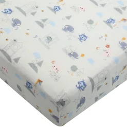 Kids Loulou Lollipop Crib Sheet - Mini Mathletes