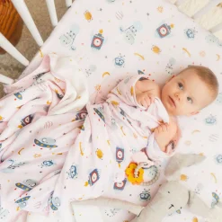 Kids Loulou Lollipop Sheets|Bedding>Crib Sheet- Astro
