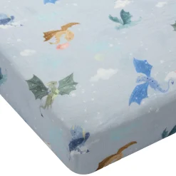 Kids Loulou Lollipop Sheets|Bedding>Crib Sheet-Magical Dragons