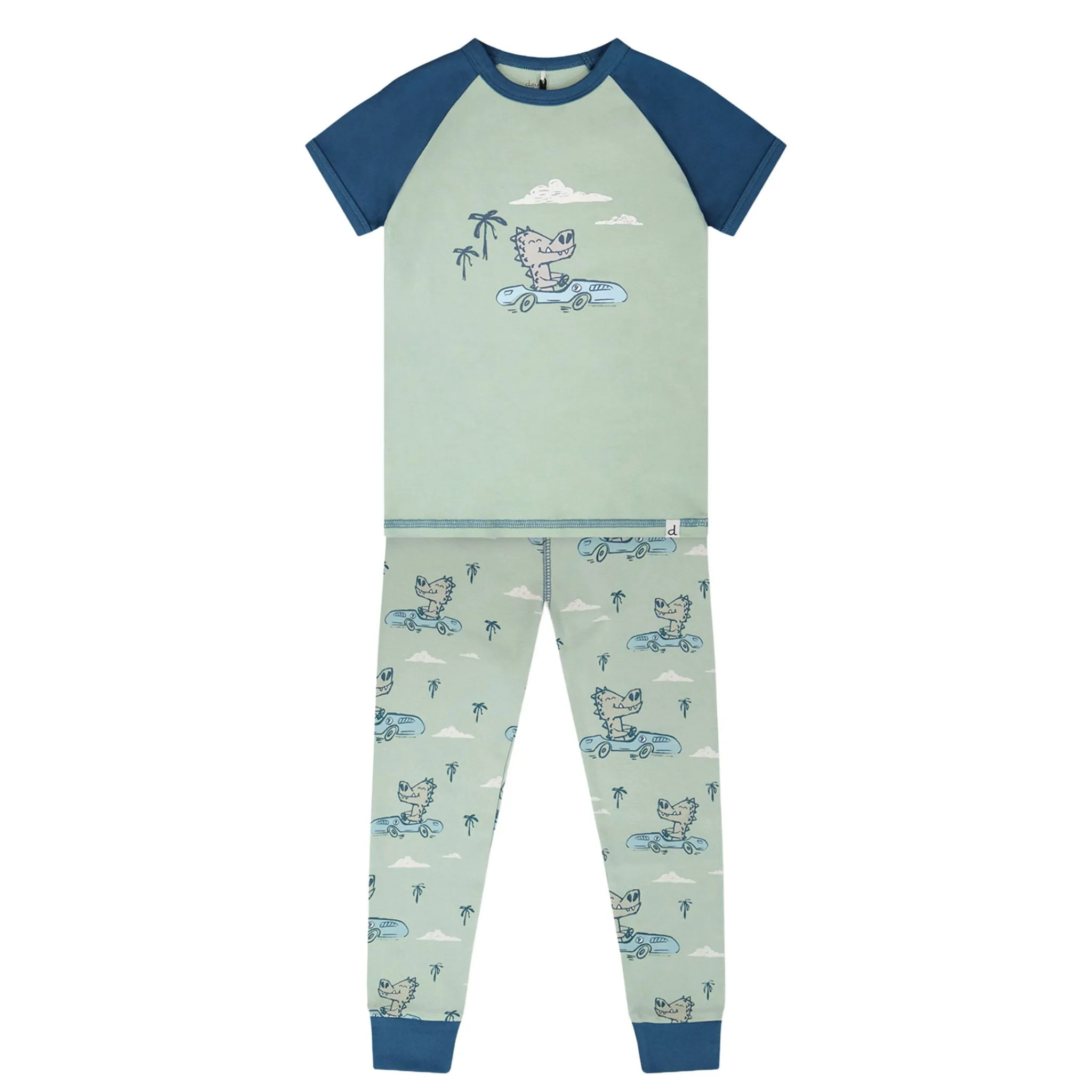 Kids/BOY Deux par Deux Pajamas & Bathrobes>Croc Pajama Set 2-6