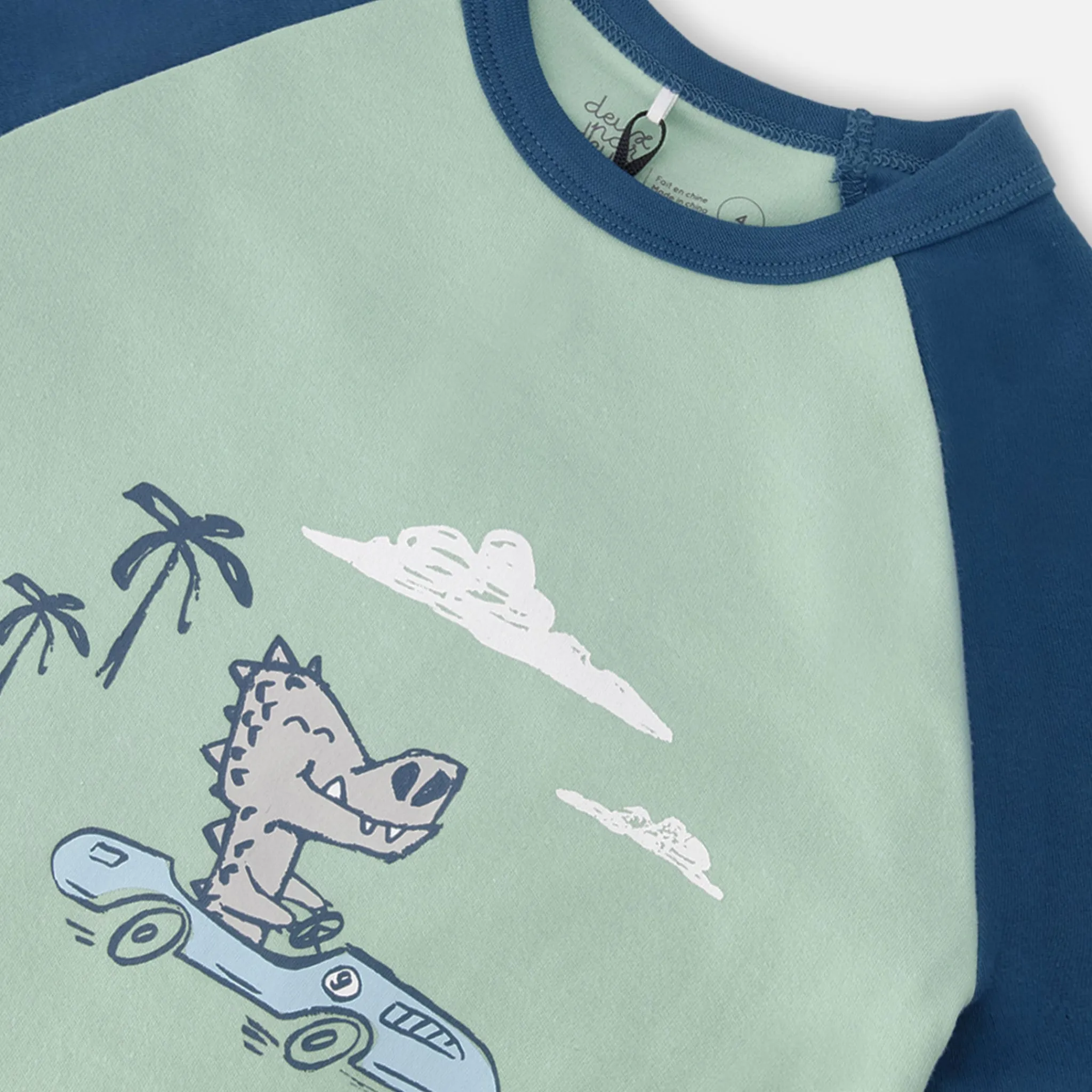 Kids/BOY Deux par Deux Pajamas & Bathrobes>Croc Pajama Set 2-6