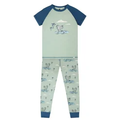 Kids/BOY Deux par Deux Croc Pajama Set 7-12