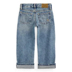 Kids Polo Ralph Lauren Cropped Wide Leg Jeans 2-6x