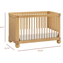 Babyletto Crosby 3-in-1 Convertible Crib - Honey