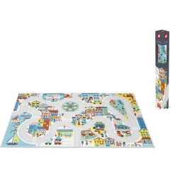 Kids Janod Cross Roads Play Mat - City Carpet