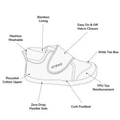Stonz Shoes>Cruiser Natural Shoes Sizes 4-7