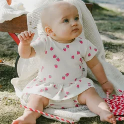Deux par Deux Dresses, Skirts & Outfits>Cuddles Strawberries Set 3-24m