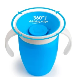 Kids Munchkin Cup 360 7oz (2) - Blue Green