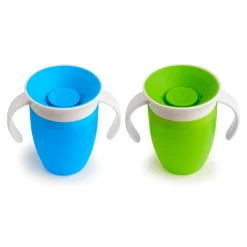 Kids Munchkin Cup 360 7oz (2) - Blue Green