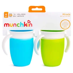 Kids Munchkin Cup 360 7oz (2) - Blue Green
