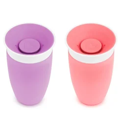 Kids Munchkin Breastfeeding|Tableware>Cup 360 10oz(2) Pink Purple