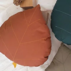 The Butter Flying Cushions>Cushion Birch Leaf - Rust
