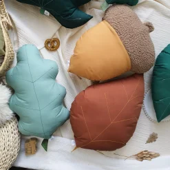 The Butter Flying Cushions>Cushion Birch Leaf - Rust