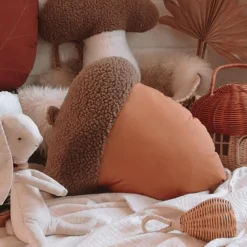 The Butter Flying Cushions>Cushion Oak Acorn - Burnt Orange