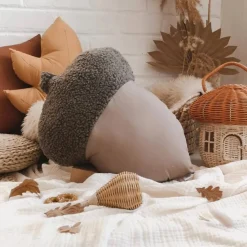 The Butter Flying Cushion Oak Acorn - Taupe