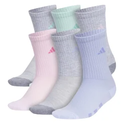 Kids Adidas Cushionned Crew Socks Size 2-5j