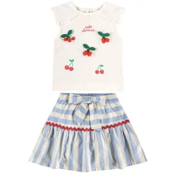 Kids Up Baby Outfit Sets>Cute Cherries 2pce Set 2-8y