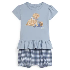 Polo Ralph Lauren Dresses, Skirts & Outfits>Cute Dog 2 Piece Set 6-24m