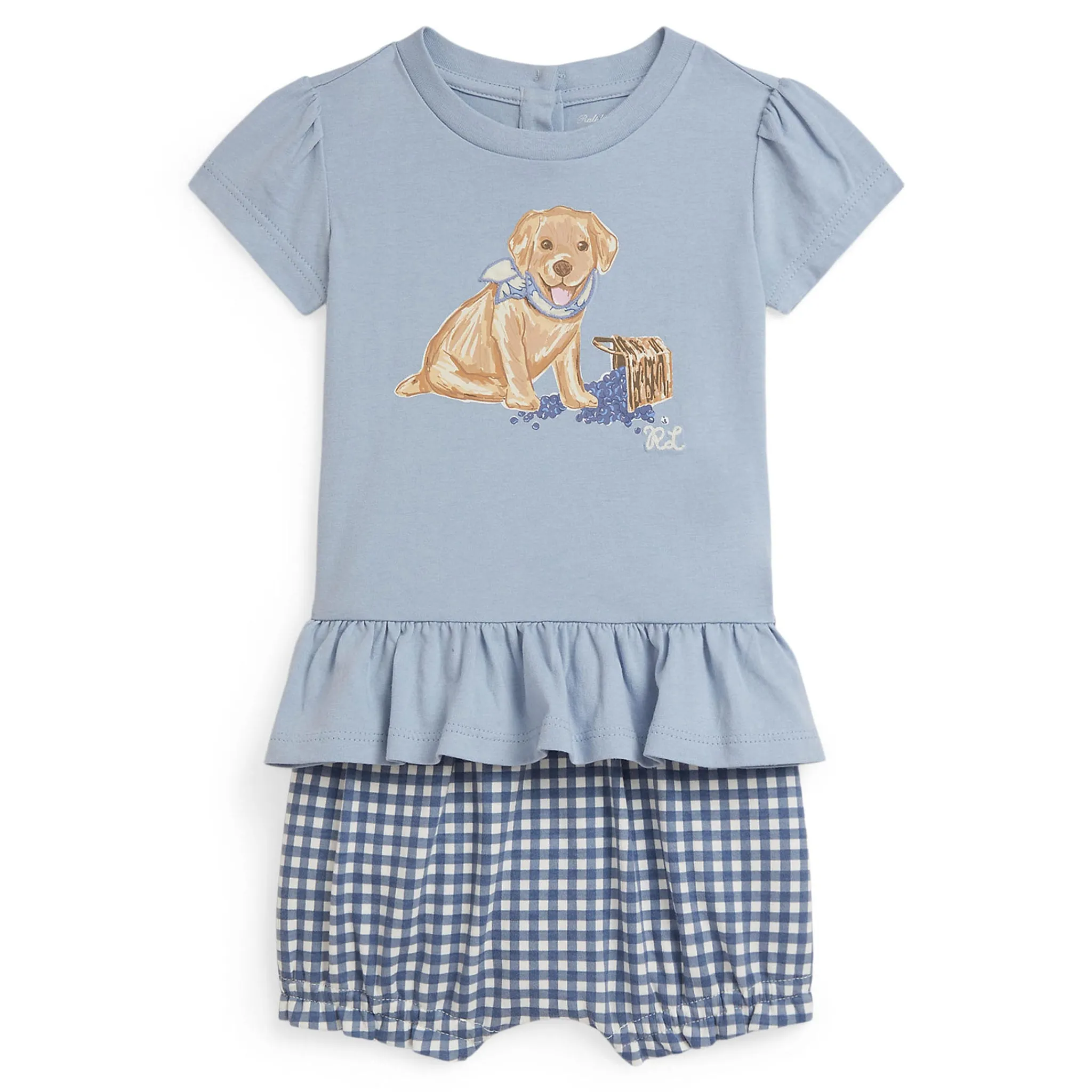 Polo Ralph Lauren Dresses, Skirts & Outfits>Cute Dog 2 Piece Set 6-24m