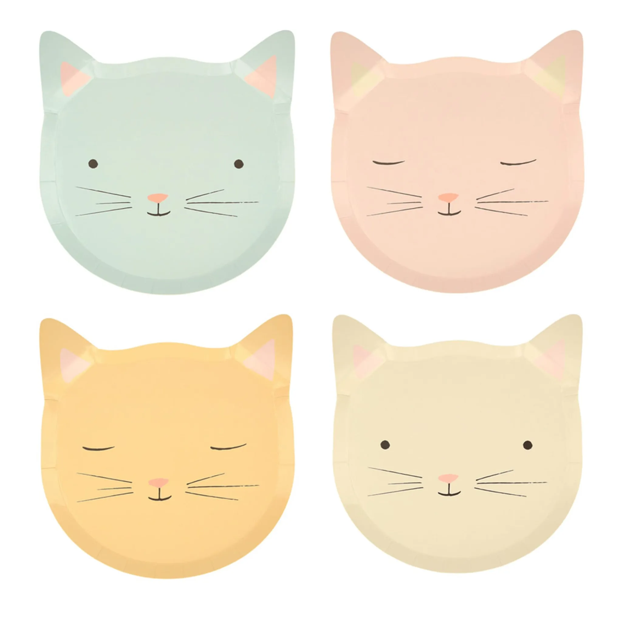Meri Meri Cute Kitten Plates (8)