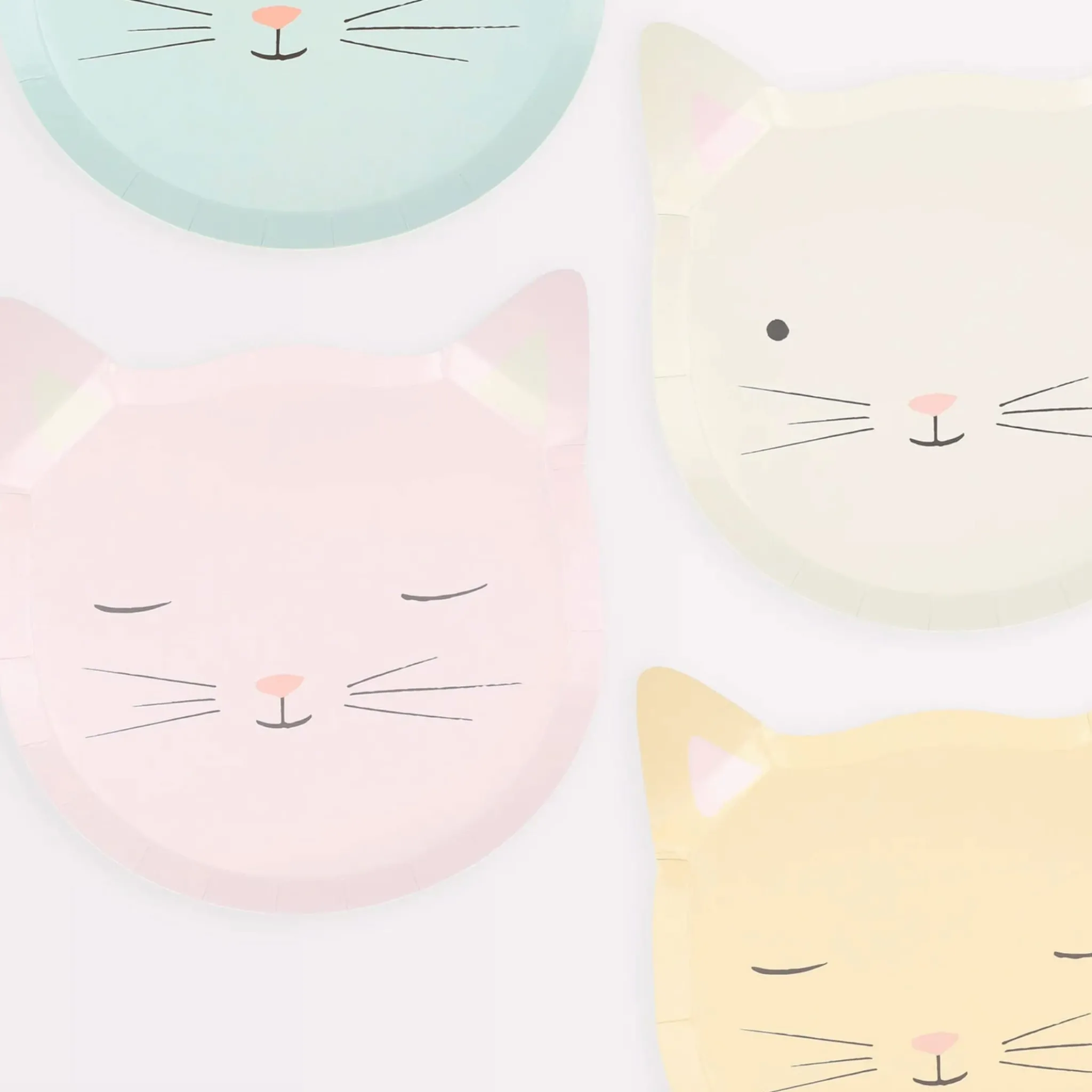 Meri Meri Cute Kitten Plates (8)