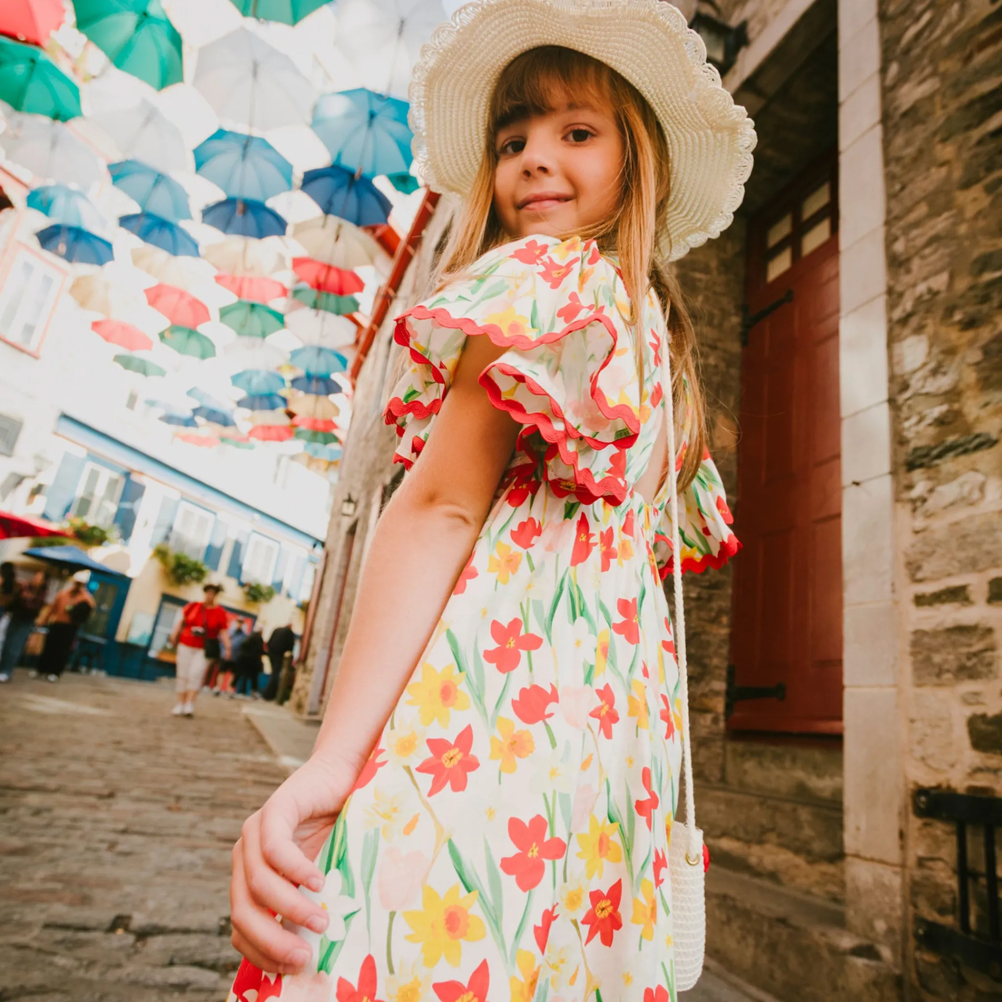 Kids Deux par Deux Daffodils Dress 7-10