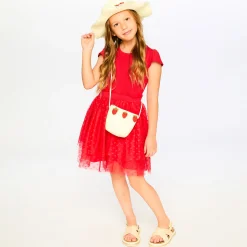 Kids Deux par Deux Daffodils Straw Purse