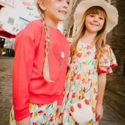 Kids Deux par Deux Daffodils Straw Purse